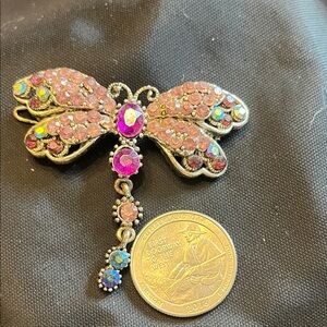 Purple and Silver Butterfly Hairclip